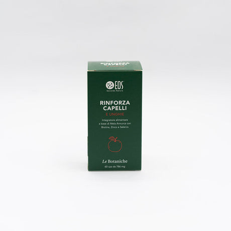 EOS Rinforza Capelli e Unghie – Integratore Alimentare con Mela Annurca, Biotina, Zinco e Selenio