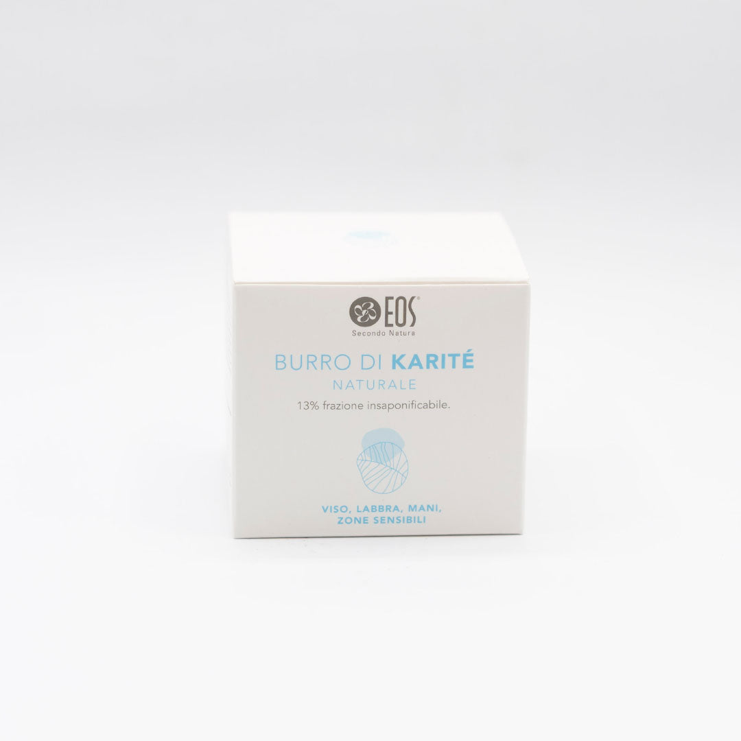 EOS Burro di Karité Naturale 13% – Trattamento Protettivo per Viso, Labbra, Mani e Zone Sensibili