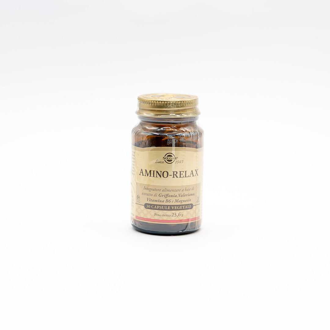 Solgar Amino Relax 30 Capsule Vegetali Tono dell'Umore e Benessere Mentale