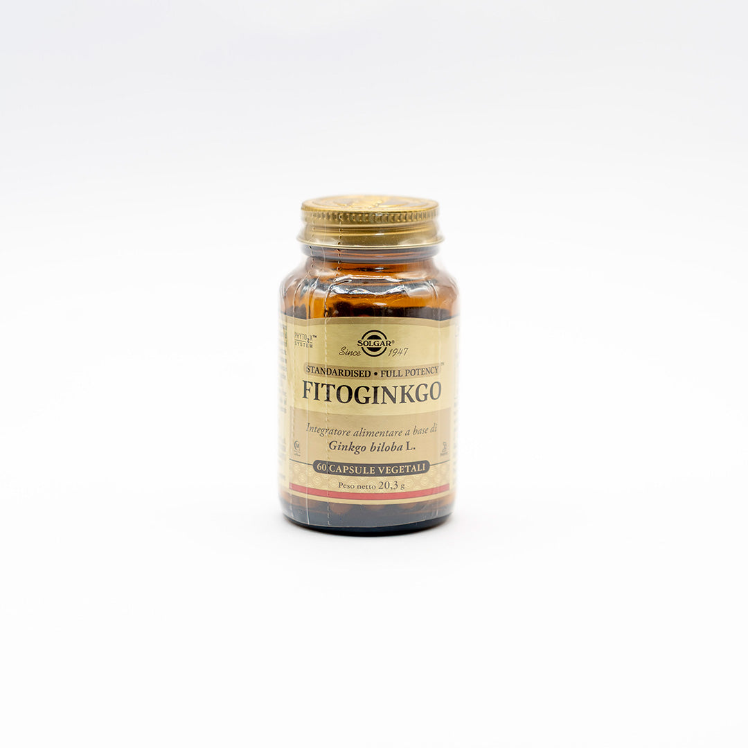 Solgar Fitoginkgo Integratore Memoria 60 Capsule Vegetali