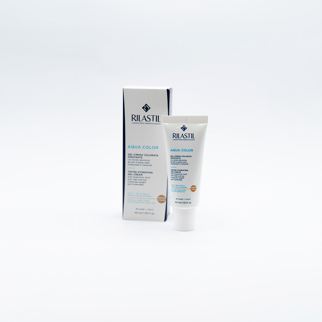 Rilastil Aqua Color Gel-crema Colorata Idratante Medium 40ml
