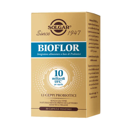 Solgar Bioflor Integratore Alimentare Fermenti Lattici 30 Capsule Vegetali